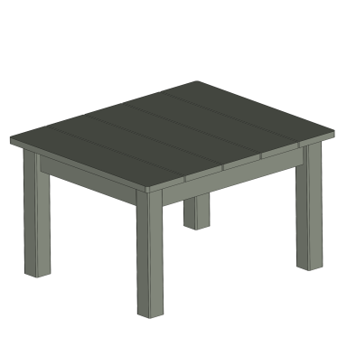 Table basse Table basse - Sauge - Atelier des Weppes