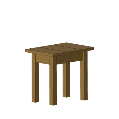 Tabouret Tabouret - Miel - Atelier des Weppes