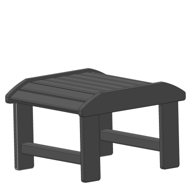 Repose pied Transat Repose pied XL - Ardoise - Atelier des Weppes